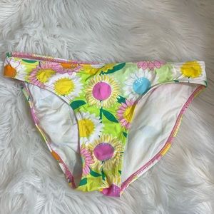 LILLY PULITZER Floral Bikini Bottom Size 10